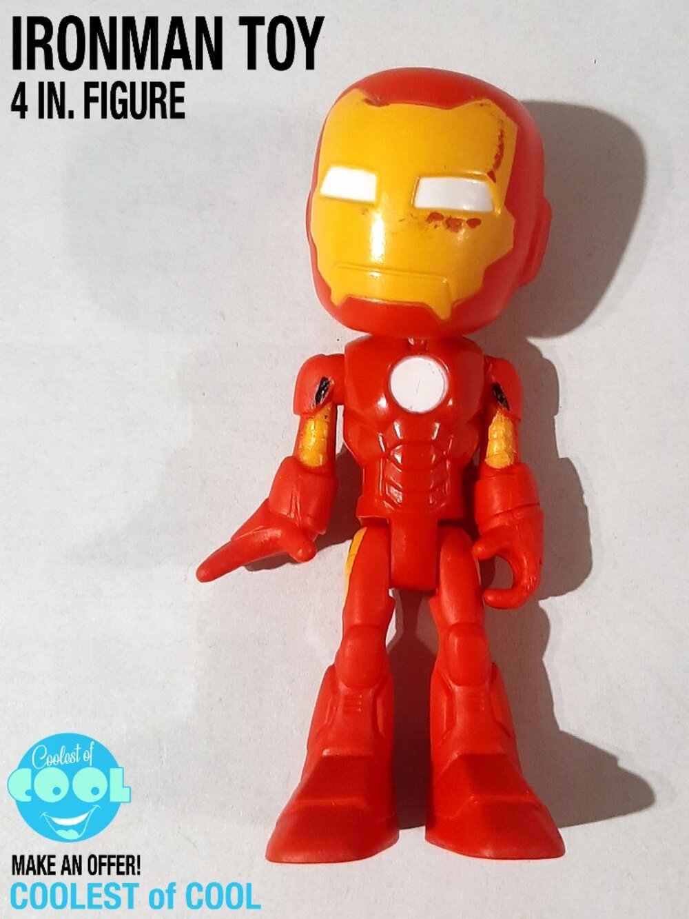 Marvel Spidey and His Amazing Friends Iron MAN Poseable Action Figure 4 inch